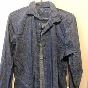 Perry Ellis Button Down Dress Shirt Size L